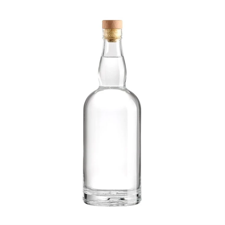 750 Ml Glass Bottle With Cork Lids Wine Spirits Liquor