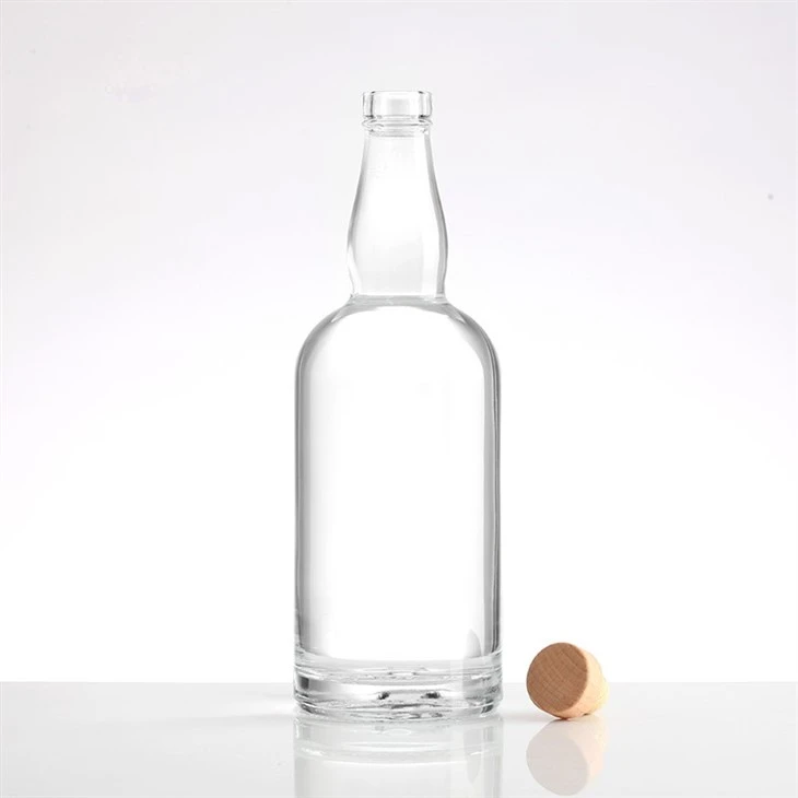 750 Ml Glass Bottle With Cork Lids Wine Spirits Liquor